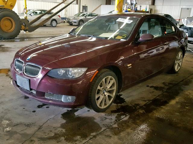 WBAWC73539E068050 - 2009 BMW 335 XI RED photo 2