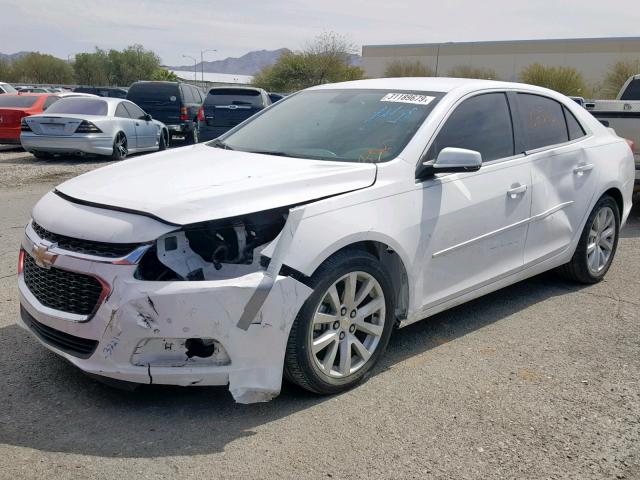 1G11D5SLXFF251295 - 2015 CHEVROLET MALIBU 2LT WHITE photo 2