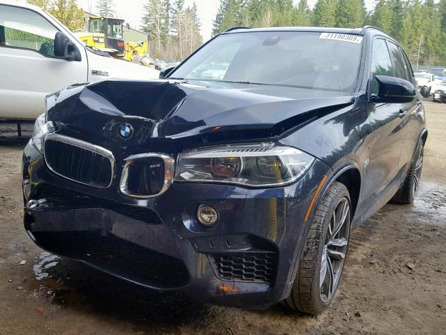 5YMKT6C5XF0C89496 - 2015 BMW X5 M BLACK photo 2