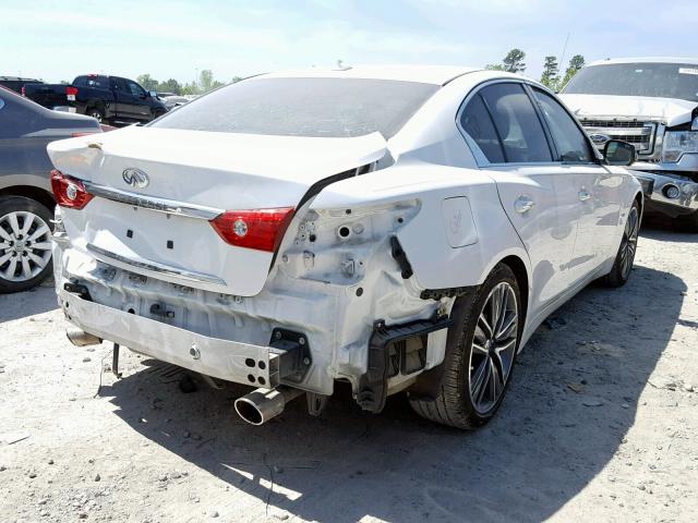 JN1BV7AP9EM679333 - 2014 INFINITI Q50 BASE WHITE photo 4