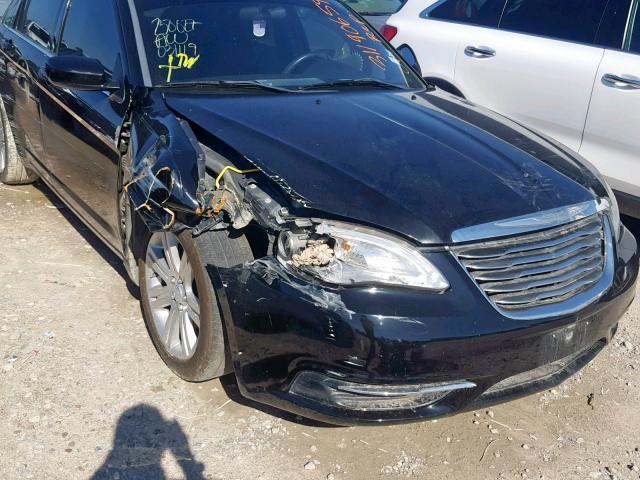 1C3CCBAB5DN697937 - 2013 CHRYSLER 200 LX BLACK photo 9