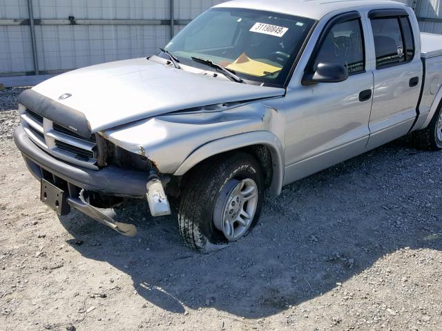 1D7HL38X93S351727 - 2003 DODGE DAKOTA QUA SILVER photo 9