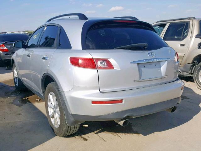 JNRAS08W66X204969 - 2006 INFINITI FX35 SILVER photo 3