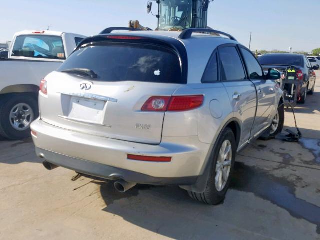 JNRAS08W66X204969 - 2006 INFINITI FX35 SILVER photo 4