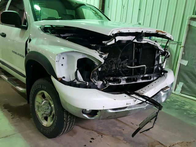 3D7KS28D46G104409 - 2006 DODGE RAM 2500 S თეთრი ფოტო 9