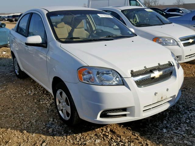 KL1TD5DE4AB083420 - 2010 CHEVROLET AVEO LS WHITE photo 1
