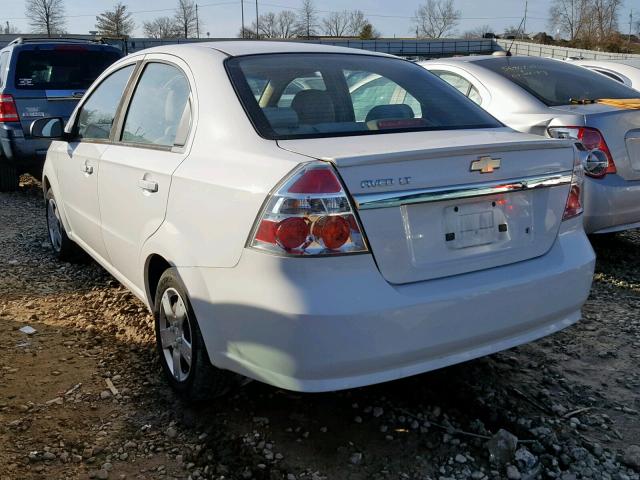 KL1TD5DE4AB083420 - 2010 CHEVROLET AVEO LS WHITE photo 3