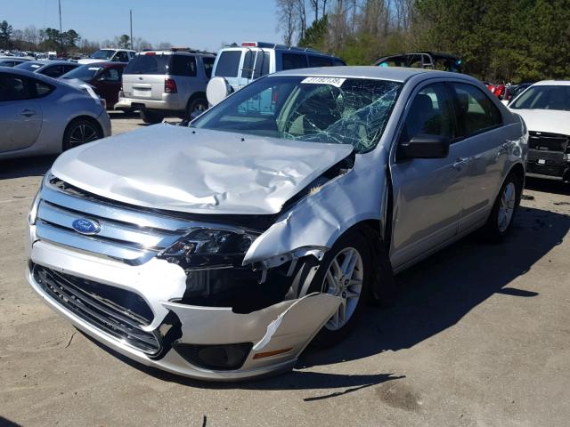 3FAHP0GA2BR287511 - 2011 FORD FUSION S SILVER photo 2