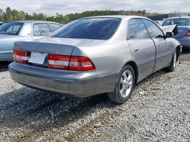 JT8BF28G115108313 - 2001 LEXUS ES 300 GRAY photo 4