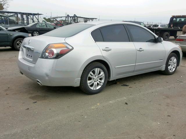 1N4CL2AP6AC193417 - 2010 NISSAN ALTIMA HYB SILVER photo 4