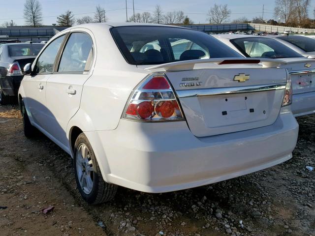 KL1TG5DE0BB147638 - 2011 CHEVROLET AVEO LT WHITE photo 3