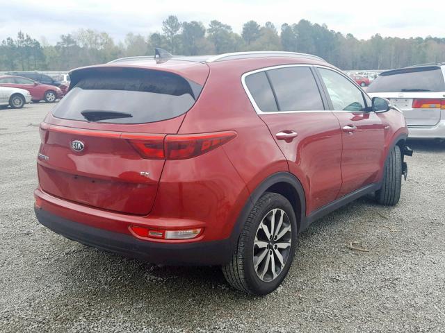 KNDPNCAC2H7149877 - 2017 KIA SPORTAGE E RED photo 4