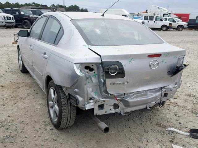 JM1BK323961486905 - 2006 MAZDA 3 S SILVER photo 3