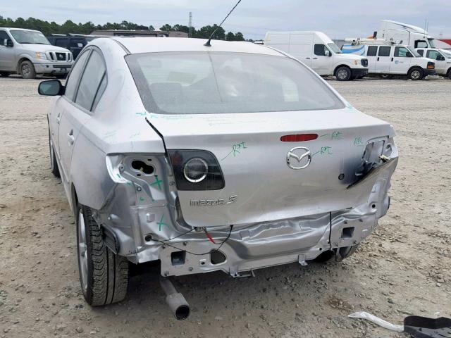 JM1BK323961486905 - 2006 MAZDA 3 S SILVER photo 9