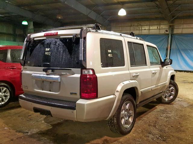 1J8HG58P27C520506 - 2007 JEEP COMMANDER GOLD photo 4