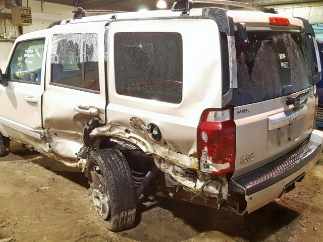 1J8HG58P27C520506 - 2007 JEEP COMMANDER GOLD photo 9