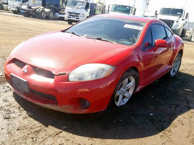 4A3AK24F66E033358 - 2006 MITSUBISHI ECLIPSE GS RED photo 2