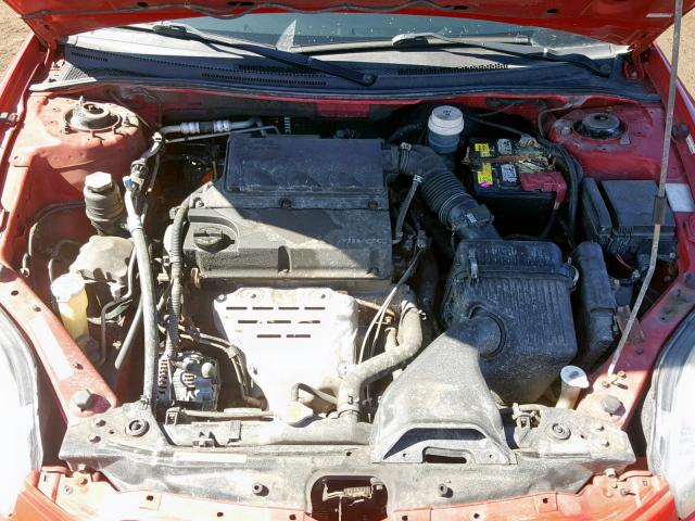 4A3AK24F66E033358 - 2006 MITSUBISHI ECLIPSE GS RED photo 7