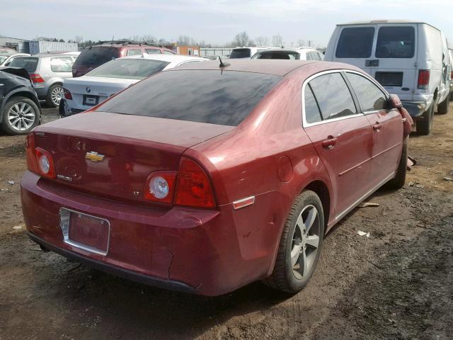 1G1ZJ57B68F273292 - 2008 CHEVROLET MALIBU 2LT BURGUNDY photo 4