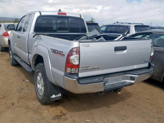 5TFUU4EN2CX025513 - 2012 TOYOTA TACOMA SILVER photo 3