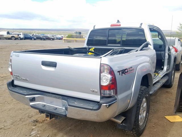 5TFUU4EN2CX025513 - 2012 TOYOTA TACOMA SILVER photo 4