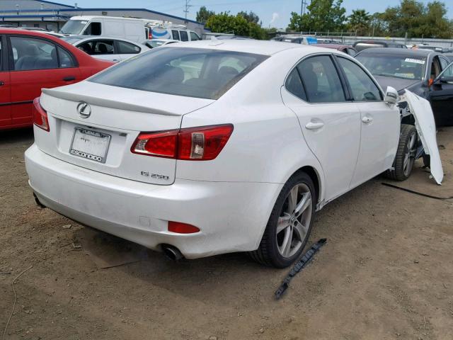 JTHBF5C23C5160994 - 2012 LEXUS IS 250 WHITE photo 4