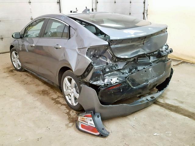 1G1RA6S50JU156977 - 2018 CHEVROLET VOLT LT GRAY photo 3