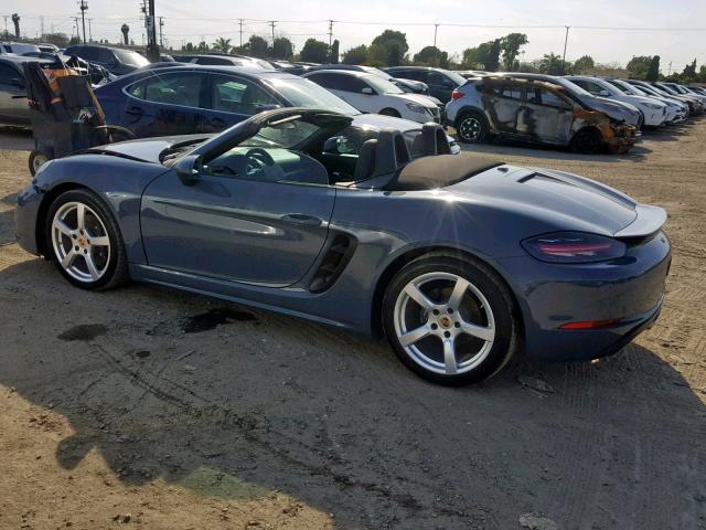 WP0CA2A89JS210497 - 2018 PORSCHE BOXSTER BLUE photo 9