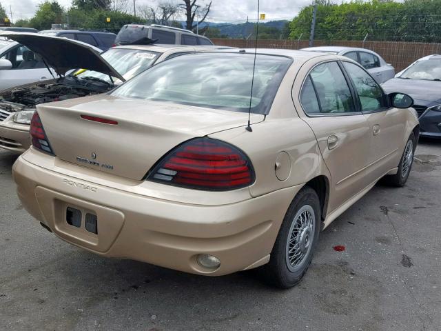1G2NE52E45M119767 - 2005 PONTIAC GRAND AM S GOLD photo 4