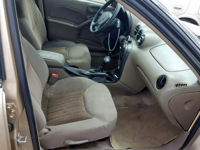 1G2NE52E45M119767 - 2005 PONTIAC GRAND AM S GOLD photo 5