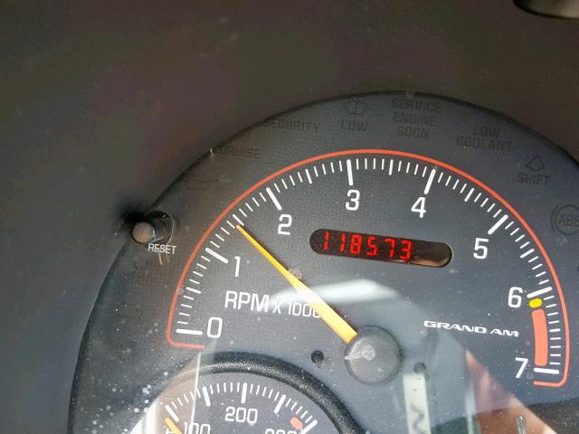 1G2NE52E45M119767 - 2005 PONTIAC GRAND AM S GOLD photo 8
