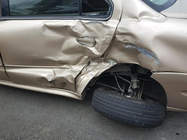 1G2NE52E45M119767 - 2005 PONTIAC GRAND AM S GOLD photo 9