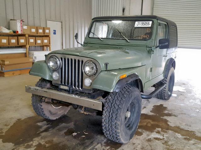 J9M93EC135143 - 1979 JEEP CJ7 GREEN photo 2