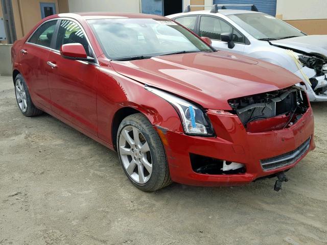 1G6AA5RA6E0104125 - 2014 CADILLAC ATS RED photo 1