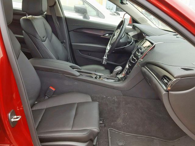 1G6AA5RA6E0104125 - 2014 CADILLAC ATS RED photo 5