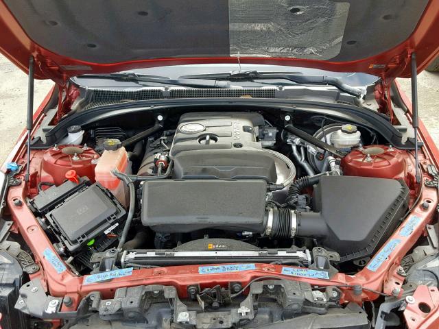 1G6AA5RA6E0104125 - 2014 CADILLAC ATS RED photo 7