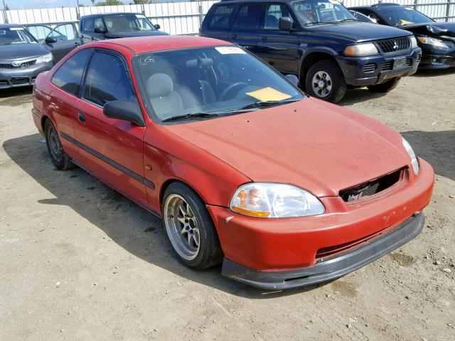 1HGEJ6128TL081646 - 1996 HONDA CIVIC DX RED photo 1