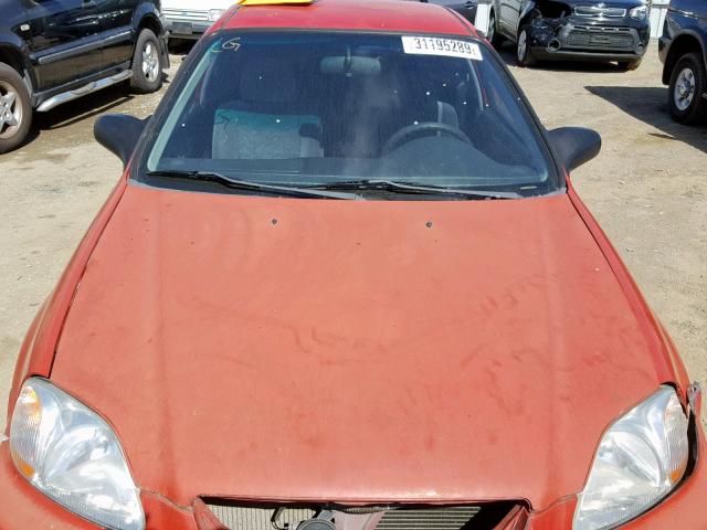 1HGEJ6128TL081646 - 1996 HONDA CIVIC DX RED photo 7