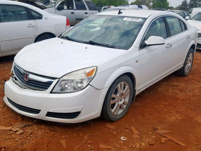 1G8ZV57B99F100468 - 2009 SATURN AURA XR WHITE photo 2