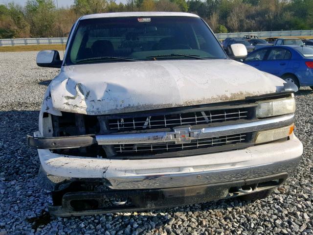 2GCEK19TX21429267 - 2002 CHEVROLET SILVERADO WHITE photo 9