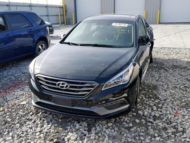 5NPE34AF6HH459684 - 2017 HYUNDAI SONATA SPO BLACK photo 2