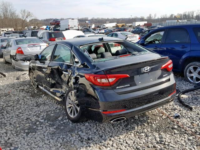 5NPE34AF6HH459684 - 2017 HYUNDAI SONATA SPO BLACK photo 3