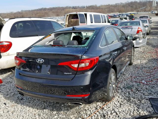 5NPE34AF6HH459684 - 2017 HYUNDAI SONATA SPO BLACK photo 4