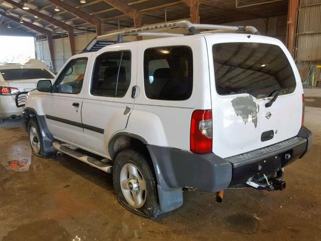 5N1ED28Y31C528689 - 2001 NISSAN XTERRA XE WHITE photo 3