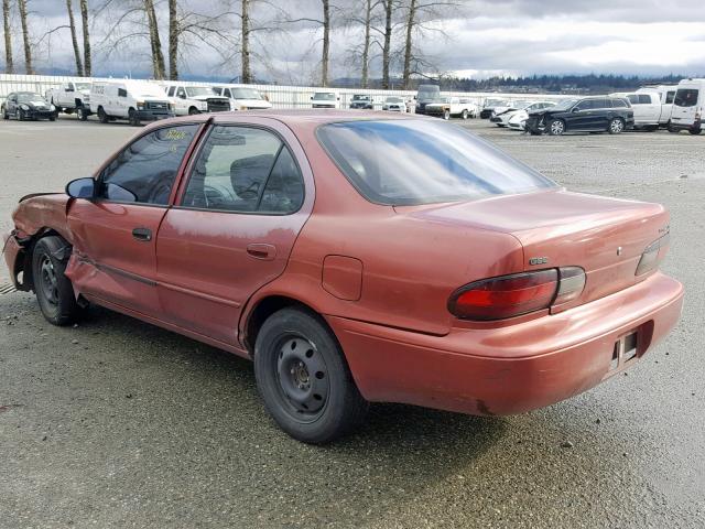 1Y1SK5264VZ446622 - 1997 GEO PRIZM RED photo 3