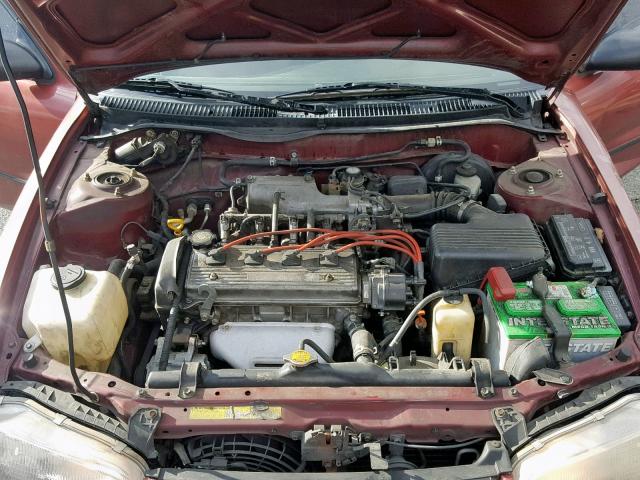 1Y1SK5264VZ446622 - 1997 GEO PRIZM RED photo 7