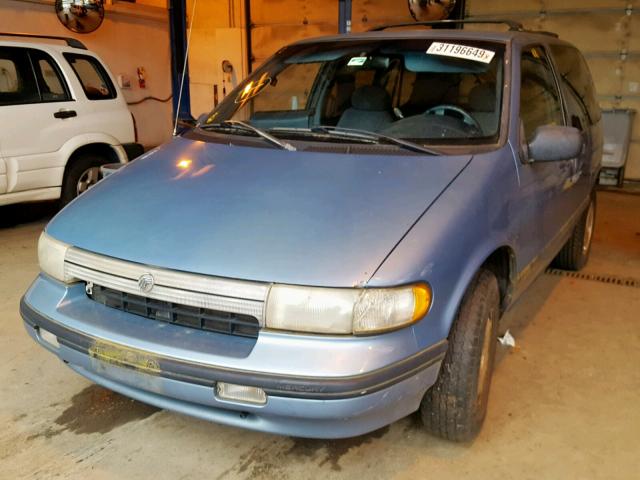 4M2DV11W1PDK03469 - 1993 MERCURY VILLAGER BLUE photo 2