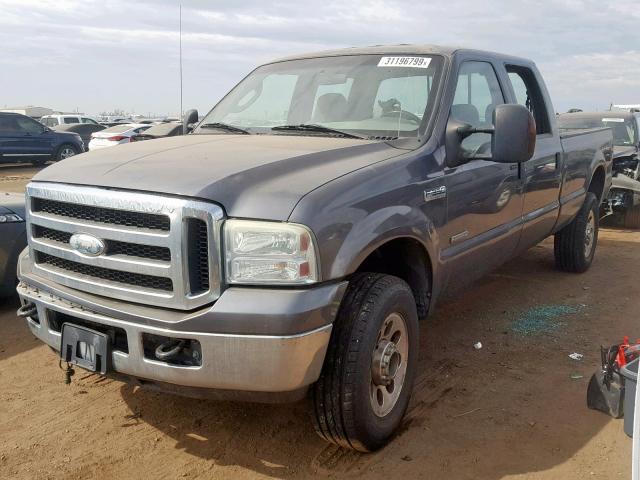 1FTWW31P46ED82728 - 2006 FORD F350 SRW S GRAY photo 2