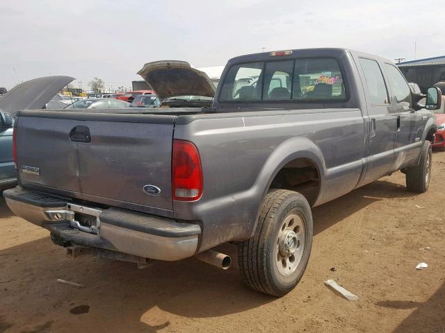 1FTWW31P46ED82728 - 2006 FORD F350 SRW S GRAY photo 4