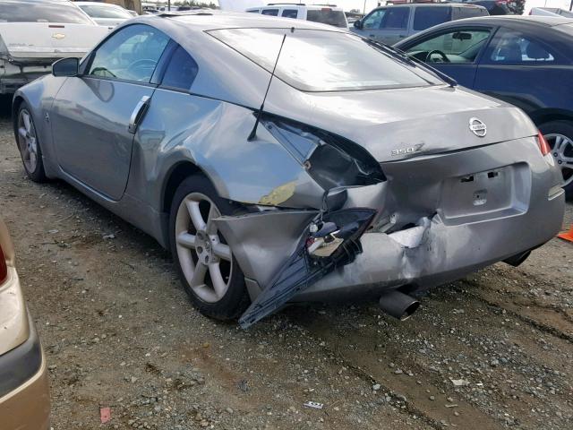 JN1AZ34D04T166356 - 2004 NISSAN 350Z COUPE GRAY photo 3